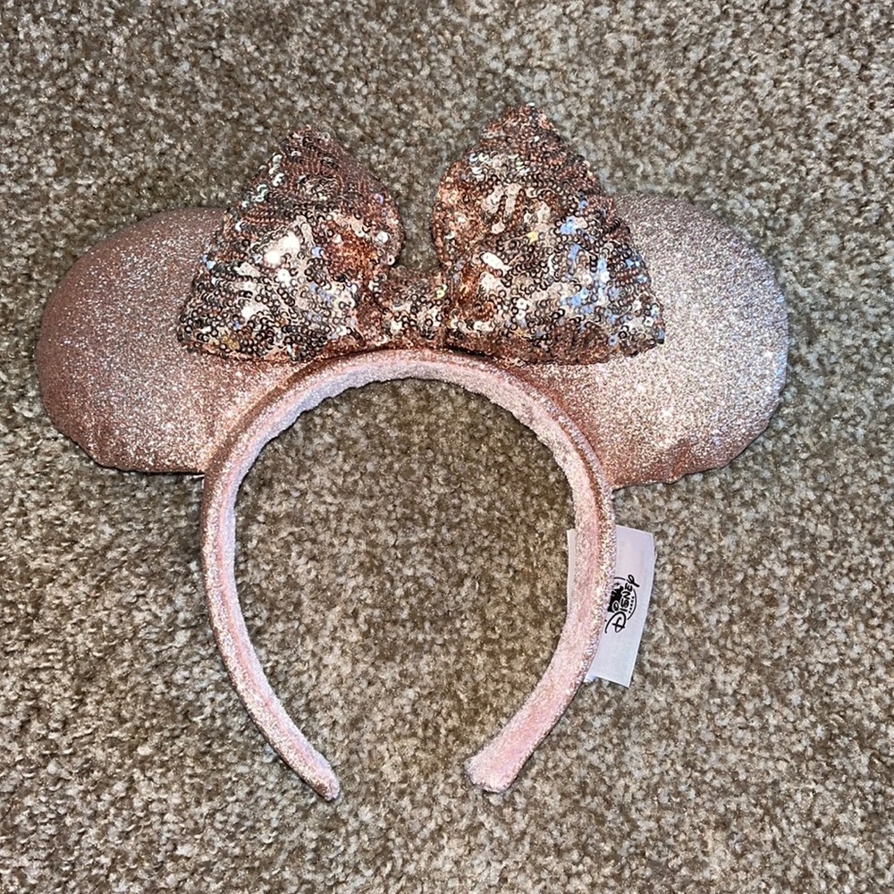 Rose gold, Mickey Mouse ears, Disney